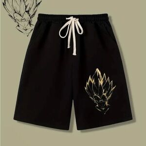 Men’s Dragon Ball Z Vegeta Drawstring Casual Shorts